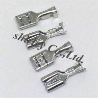 50sets 4.8 mm with transparent sheath inserted spring 4.8mm Female connector terminal Faston with insulator for wire