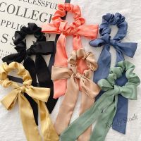 【Ready Stock】 ﺴ C18 Bowknot Scrunchie Japanese Simple Ponytail Hair Tie Female Rubber Band Hair Accessories