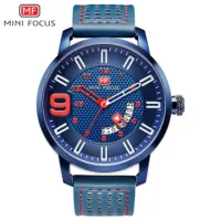 ---Fashion mens watch238814✌⊙☾ MINI FOCUS concise vogue big dial luminous male table calendar quartz watch MF0154G man