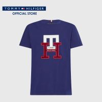 Tommy Hilfiger เสื้อยืดแขนสั้นผู้ชาย รุ่น MW0MW29597 DY4 - สีน้ำเงิน