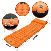 Factory spot outdoor inflatable cushion foot portable camping mattress lunch break sleeping pad car Outdoor sports