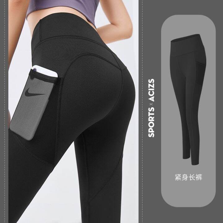 women-sports-leggings-fitness-pants-with-pocket-peach-running-hips-high-waist-elastic-tights-feet-sportswear-clothing