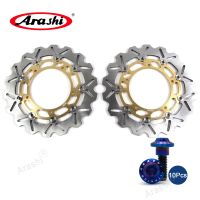 ARASHI MT03 ABS 320/MT-03ดิสก์เบรก CNC โรเตอร์จานเบรคหน้าลอยสำหรับ YAMAHA YZF R3 320 2016 2017 2018 2019 2020 2021