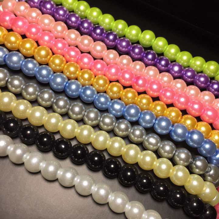 140 pcs 6mm DIY Beads Maurica Pearl bead spacer Charm | Lazada PH