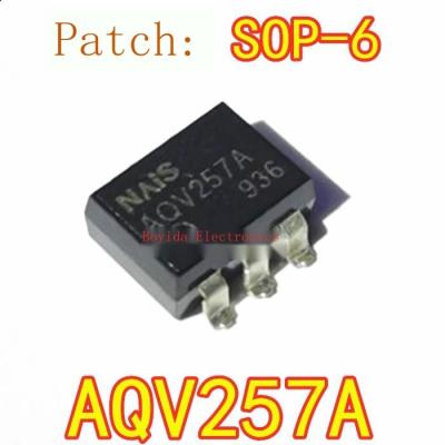 10ชิ้นนำเข้าแพทช์ AQV257 SOP-6 Optocoupler โซลิดสเตรีเลย์ AQV257A