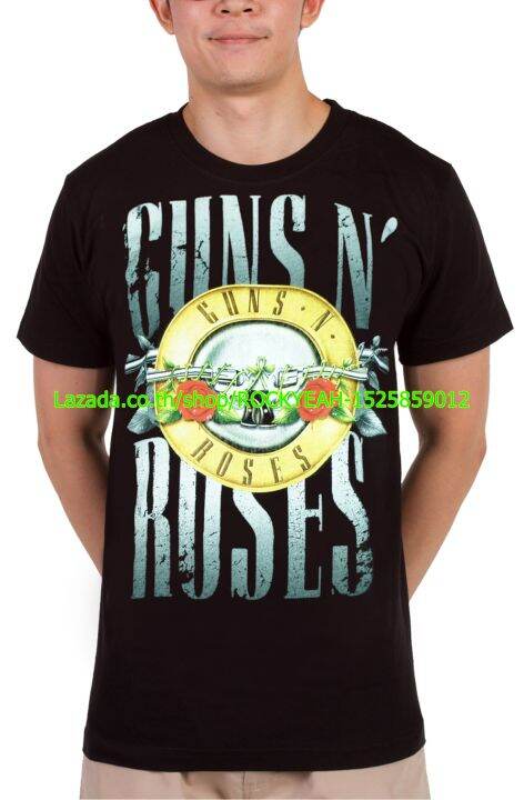 เสื้อวง-guns-n-roses-เสื้อเท่ห์-แฟชั่น-กันส์แอนด์โรสเซส-ไซส์ยุโรป-rdm1455