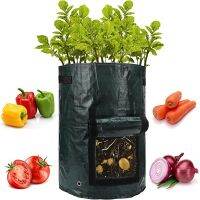 【HOT】 12 Gallon Potato Growth Bag Vegetable Onion Cultivation Planting Bag Fabric Bags Garden Seedling Pot Plant Growing Bag Farm Tool