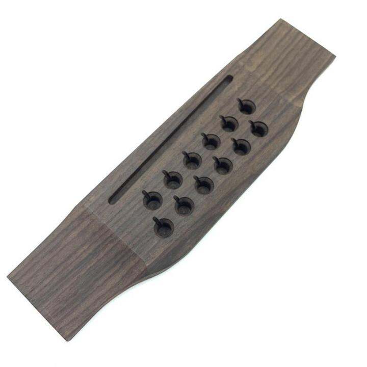 12-string-folk-guitar-bridge-replacement-parts-rosewood-12-hole-guitar-bridge-string-nails-nut-accessories-ponte-guitarra