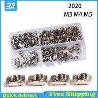 20 Series Slot T-nut Sliding T Nut Hammer Nut Fasten Connector 2020 Aluminum Extrusion M3 M4 M5 Assortment Kit Nails  Screws Fasteners