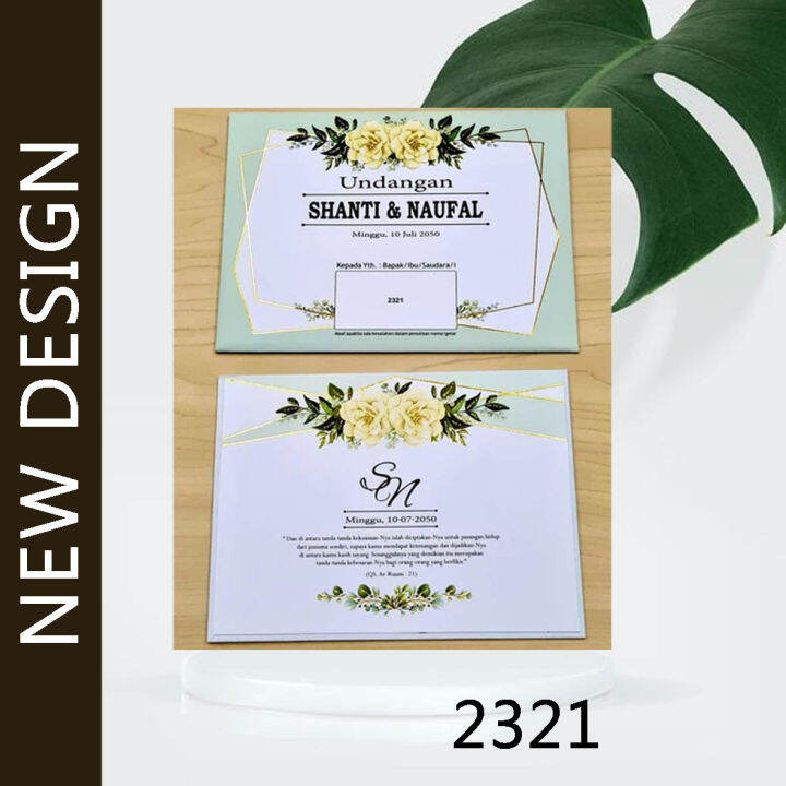 Undangan 2321 Free Plastik Undangan Pernikahan Nikahan Wedding Card Kartu Ucapan Lazada Indonesia