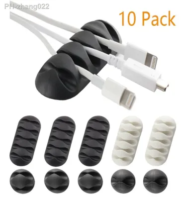 10pcs Cable Clips Management System and Cable Organizer Solution for Home and Office