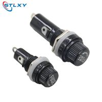 【YF】 5pcs/lot 5x20mm 6x30mm glass fuse holders 5x20 6x30 insurance tube socket holder for Panel Mount Fuse Holder