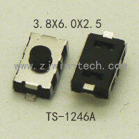 【COOL】 HI UTILITY PRODUCTS 20ชิ้น4X6X2.5mm (3X6มิลลิเมตร) 2Pin SMD รีโมทคอนโทรลสวิตช์ปุ่มชั่วขณะสวิทช์ยางสำหรับระบบรถปุ่มเปิด/ปิดเครื่อง