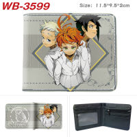 The Promised Neverland Men S Purse Cartoon Wallets Bifold Personal Cartoon Short Wallet Student Casual Leather Wallet Card Bag Coin Purse