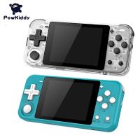 ZZOOI Powkiddy Q90 Handheld Game Player 3.0 inch IPS Screen Open System Retro Game Console Support Type-C Adapter Expandable 128G