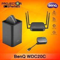 BenQ InstaShow WDC20C Wireless Screen Mirroring System, 128-bit Security Encryption, 2X USB-C Transmitters (Expand up to 32) &amp; Holder, 4 Split Screen, 49ft Range, 60fps, RJ45, HDMI 1.4, No App Needed