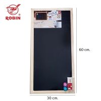 Robin กระดานดำ แม่เหล็ก 30x60 ซม. (แถมชอล์คเพิ่มอีก 3 แท่ง)