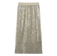 Sequin Skirt กระโปรงกลิ๊ตเตอร์ สีเบจ