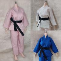 ♙1/6ยกกระชับใบหน้า Roupas Menina Lutador Conjunto Judo Taekwondo Esportivas Karate Artes Marciais Uniformes Ternos Para 12in Figurão