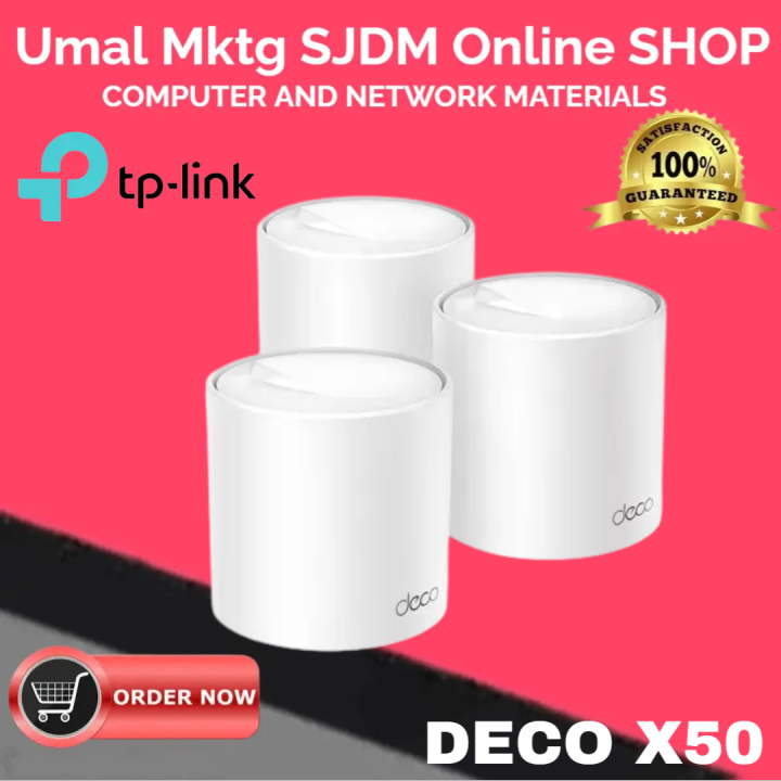 TP-LINK Deco X50 (3-Pack) AX3000 Whole Home Mesh WiFi 6 Unit | Lazada PH