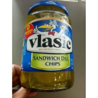 สินค้าสดใหม่ รับรองคุณภาพ  Vlasic Sandwich Dill Chips แตงกวา แผ่นดอง ปรุงรส 710 กรัม