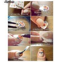 ♥ 1 Sheet Embossed 3D Nail Arts Blooming Flower Decals