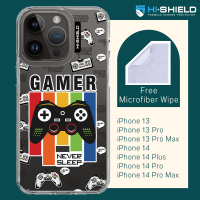 HI-SHIELD Stylish เคสใสกันกระแทก iPhone รุ่น Game2 [เคส iPhone14][เคส iPhone13]