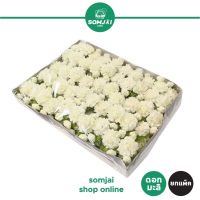 [สินค้ายกกล่อง] Somjai Selected ดอกมะลิวันแม่ แบบช่อคู่ จำนวน 100 ดอก