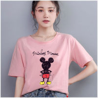 ?พร้อมส่ง? เสื้อยืดผู้หญิง ถูกและจัดส่งไว เสื้อยืดคอกลม เสื้อเชิ้ตแขนสั้นโอเวอร์ไซส์ เสื้อผ้าแฟชั่น ลายน่ารัก สำหรับTT/0162