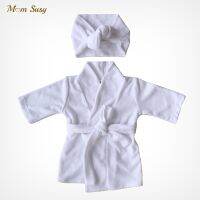 Newborn Baby Boy Girl Robe Set 100 Cotton Toweling Terry Infant Bathrobe Hooded Sleeprobe With Headwear Home Suit 0-2Y