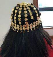 Belly Dance Tribal Tiara Headwear Coined Head Cap Hat Costume Head Piece