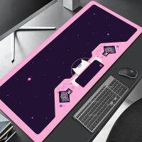 Pink Cat Space Mouse Pad แผ่นรองโต๊ะ Astroneko แผ่นรองเมาส์เกมคีย์บอร์ดสำนักงานพรมคอมพิวเตอร์โต๊ะอุปกรณ์เสริม