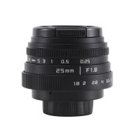 25MM F1.8 Aps-C Television Tv Lens/Cctv Lens for 16mm C Mount Camera Manual Focus Prime Lens