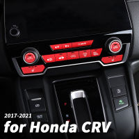 Central control air conditioner switch button sticker button decoration modification accessories For Honda CRV CR-V 2017-