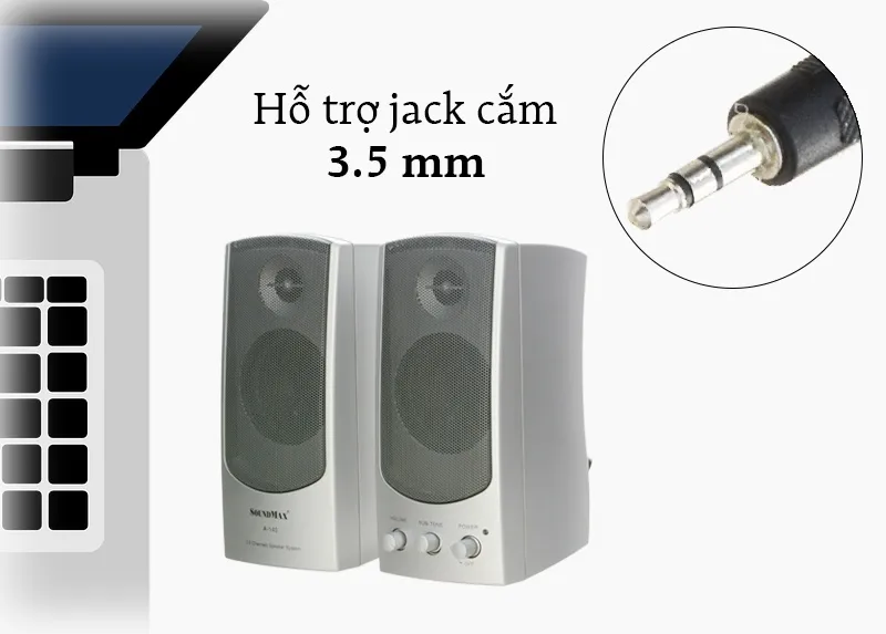 Kết quả hình ảnh cho loa soundmax a140