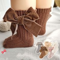 ✵◕▫  Baby Infant Socks Warm Cotton Children Socks Thick Winter Knitted Girls Ankle Socks Big Bows Toddlers Boot Socks 0-3Years