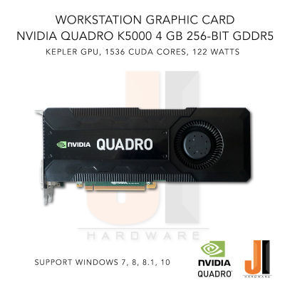 Workstation Graphic Card Nvidia Quadro K5000 4GB 256-BIT GDDR5 (มือสองสภาพดีมีการรับประกัน)