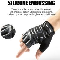 Cycling Gloves Anti-wear Fitness Sports Gloves Summer Half Finger Bicycle Glove Mittens MTB Bike Glove Breathable Fishing Glove