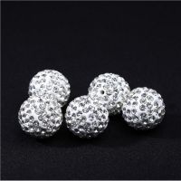 【CW】❉◘◎  6 8 10 12 14mm Rhinestone Clay Disco beads Loose Spacer Beads for Jewelry Making fit Findings