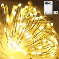 5M 10M USB Battery LED Lights String Copper Wire Fairy Garland Light Lamp Christmas Wedding Party Xmas Lighting Decoration Fairy Lights