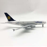 สินค้ามาใหม่ Lufthansa A380 ขนาด 20 ซม ทำด้วยเหล็ก มีล้อ สวย งานคุณภาพ SCALE1:300 - ของเล่น ของขวัญ ของสะสม ตั้งโชว์เสริมฮวงจุ้ย