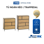 Tủ ngăn kéo JYSK Trappedal gỗ công nghiệp thép màu sồi nhiều kích thước
