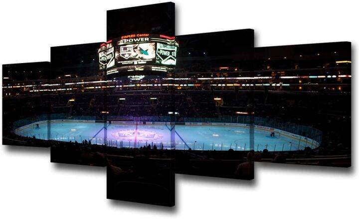 5-panel-nhl-the-national-hockey-league-game-staples-center-in-los-angeles-california-pictures-paintings-art-poster-hd-print