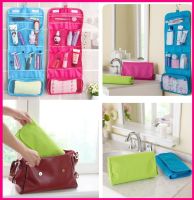 【YF】 Traveling Makeup Bag Cosmetic bag Make Up Packing Wash Bags Necessaries Storage Hanging Organizer Pouch Hook Toiletry
