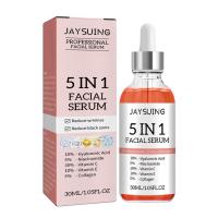 5 In 1 Face Serum Moisturizing Whitening Anti Wrinkle Aging Vitamin C Hyaluronic Acid Facial Serum Shrink Pores Skin Care 30Ml