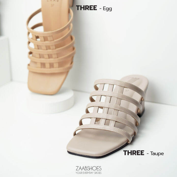 zaabshoes-รุ่นthree-รองเท้าส้นสูง-2-นิ้ว-รองเท้าผู้หญิง-ใส่กระชับ-สวมง่าย-นิ่ม-หน้าเท้ากว้าง-ไม่บีบหน้าเท้า-รองเท้าไซส์ใหญ่-ผลิตในประเทศไทย