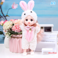 WenRan ตุ๊กตาเจ้าหญิงลอรี่ขยับได้16cm, ใหม่ล่าสุดการ์ตูนชุดแต่งหน้าของเล่น BJD ของขวัญสำหรับเด็กผู้หญิงเปลี่ยนได้