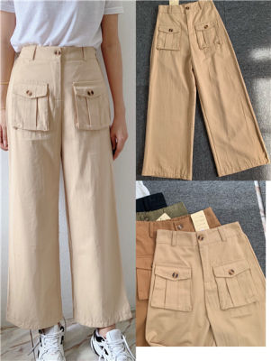 #2162  ใหม่ !!! กางเกงขายาว กางเกงสไตล์เกาหลี กางเกงขากว้าง กางเกงขายาวแฟชั่น กางเกงขายาว ผ้าดีมาก ใส่สบาย