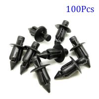 CKMK 100Pcs ไนลอนกันกระแทก Shield Fastener คลิปหมุดคลิปตัวรถ6Mm 0.24นิ้วสำหรับ Yamaha YZF R1 R6 RoadStar ตัวล็อคกันชนคลิป