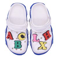 Cute colorful Alphabets for Crocs Shoe Decoration Charms Pins slippers bag and shoes